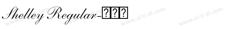 Shelley Regular字体转换